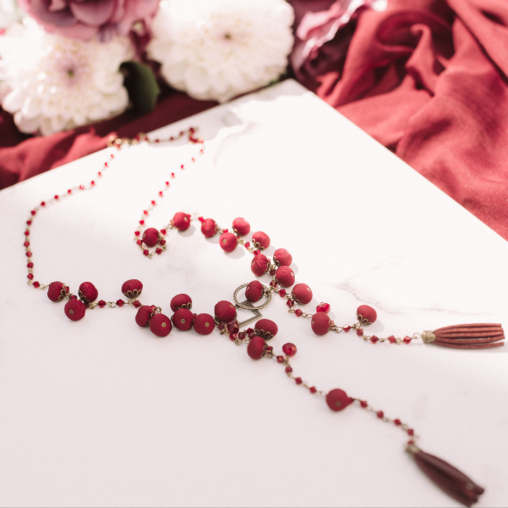 1 Left “Celia" necklace by Ana Popova
